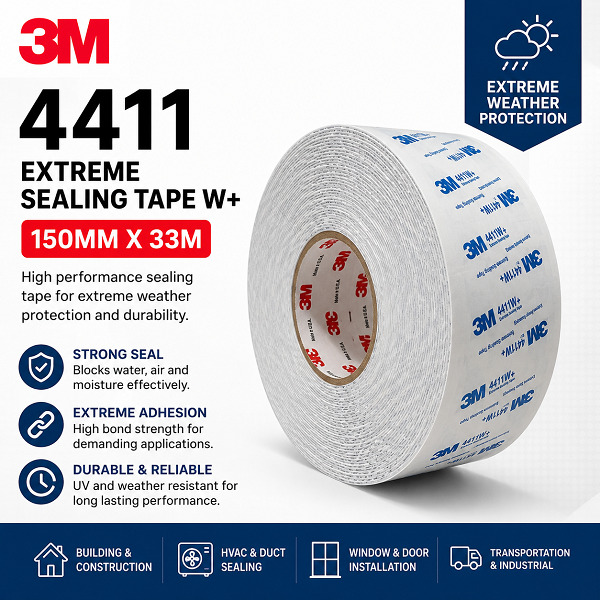 3M 4411Extreme Sealing Tape W+ 150MM X 33M