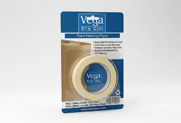 Vega Crepe Paper Masking Tape- 41837 12MM*20M