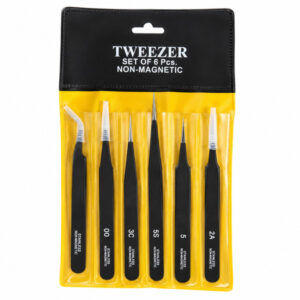 Teflon Tweezers Set of 6 Pcs